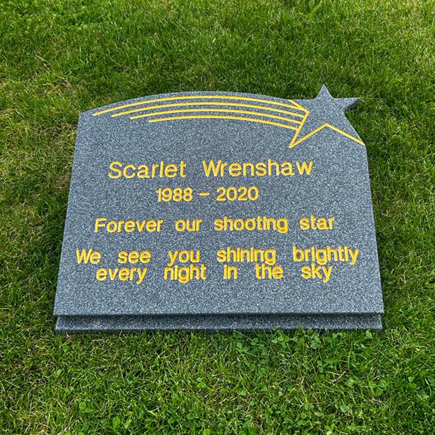 Shooting Star Memorial Stone