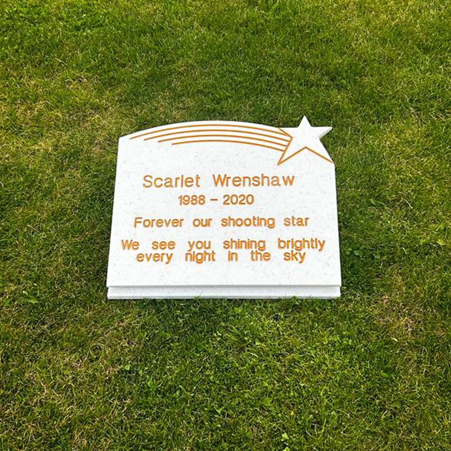 Shooting Star Memorial Stone