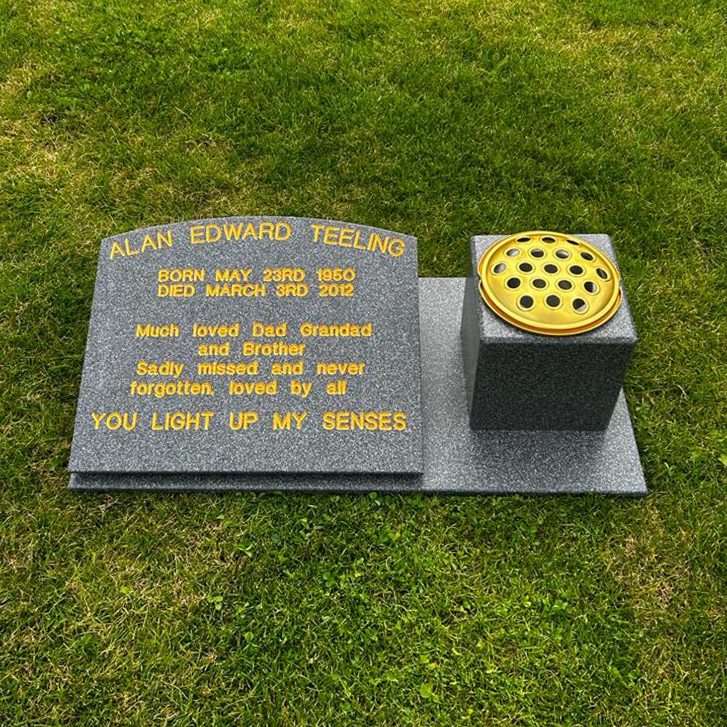 The Lathom Memorial Stone with Vase