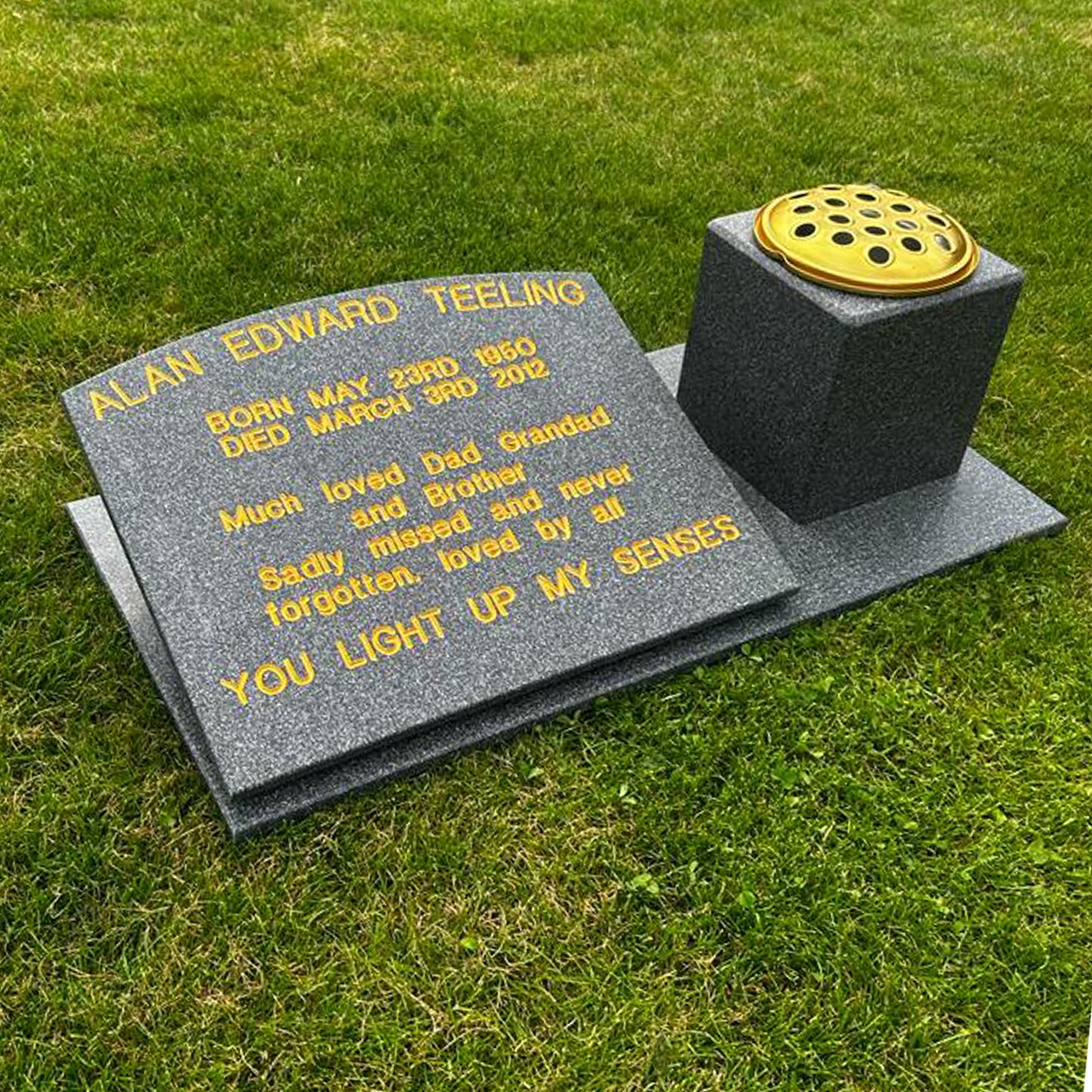 The Lathom Memorial Stone with Vase