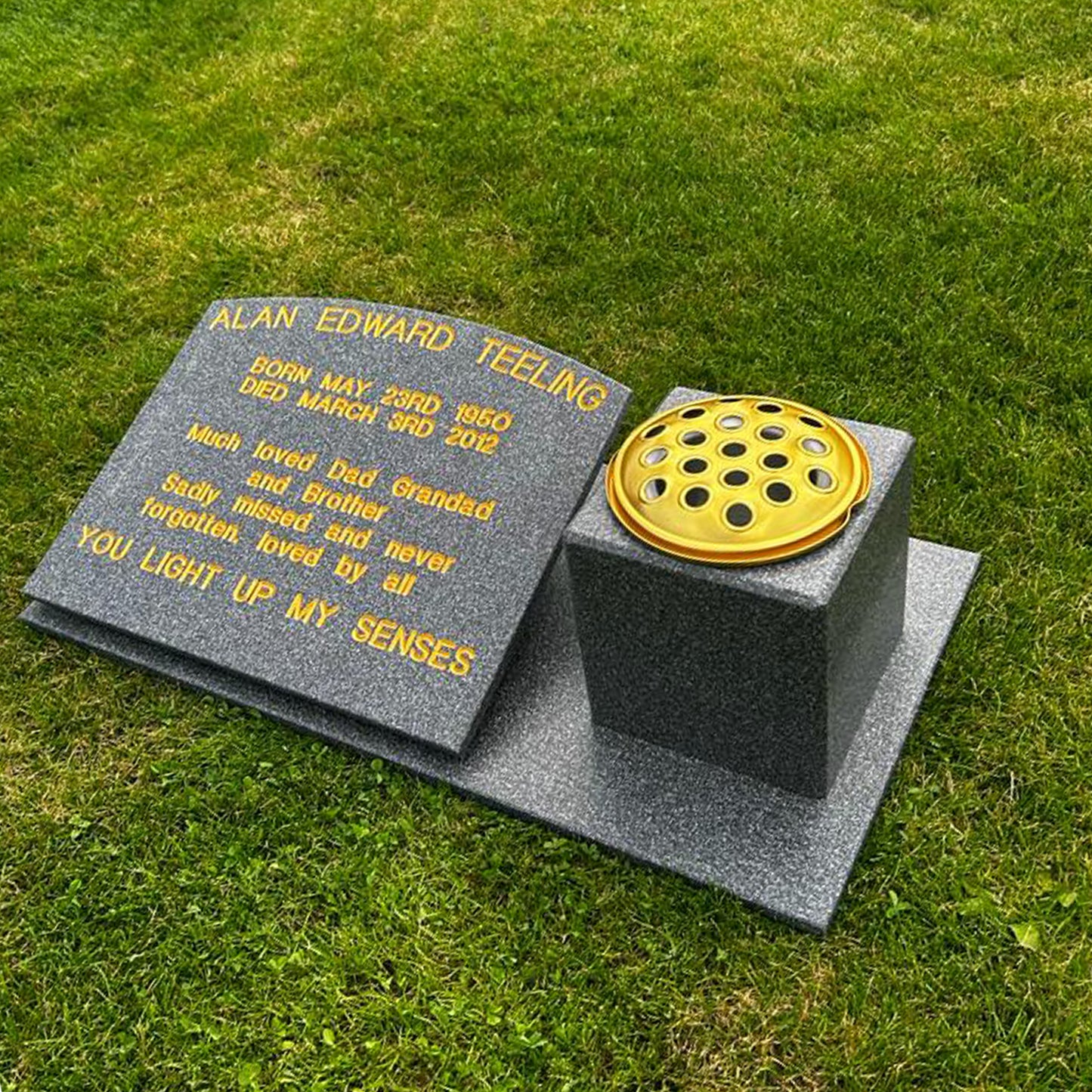 The Lathom Memorial Stone with Vase