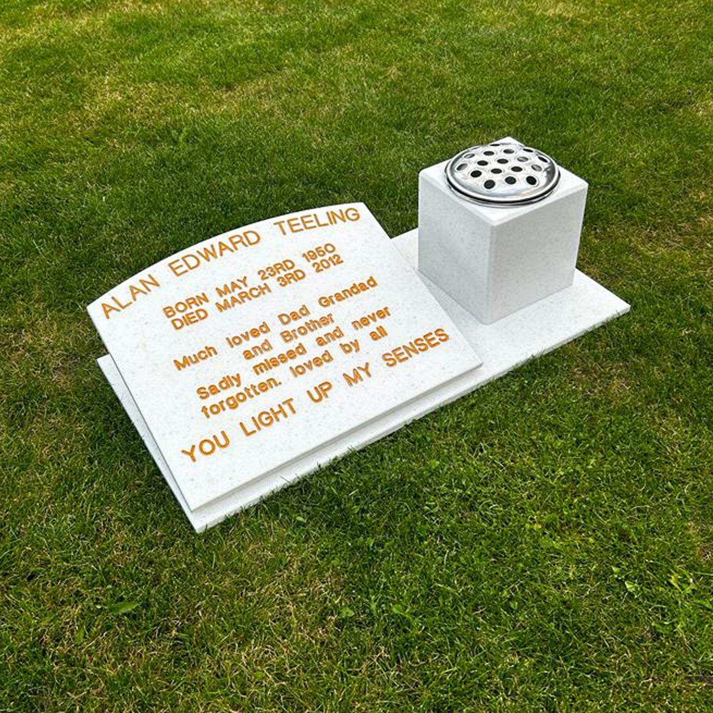 The Lathom Memorial Stone with Vase