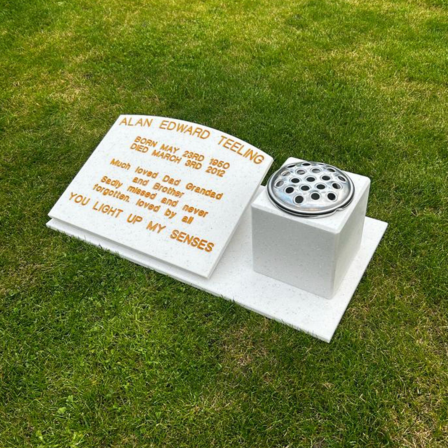 The Lathom Memorial Stone with Vase